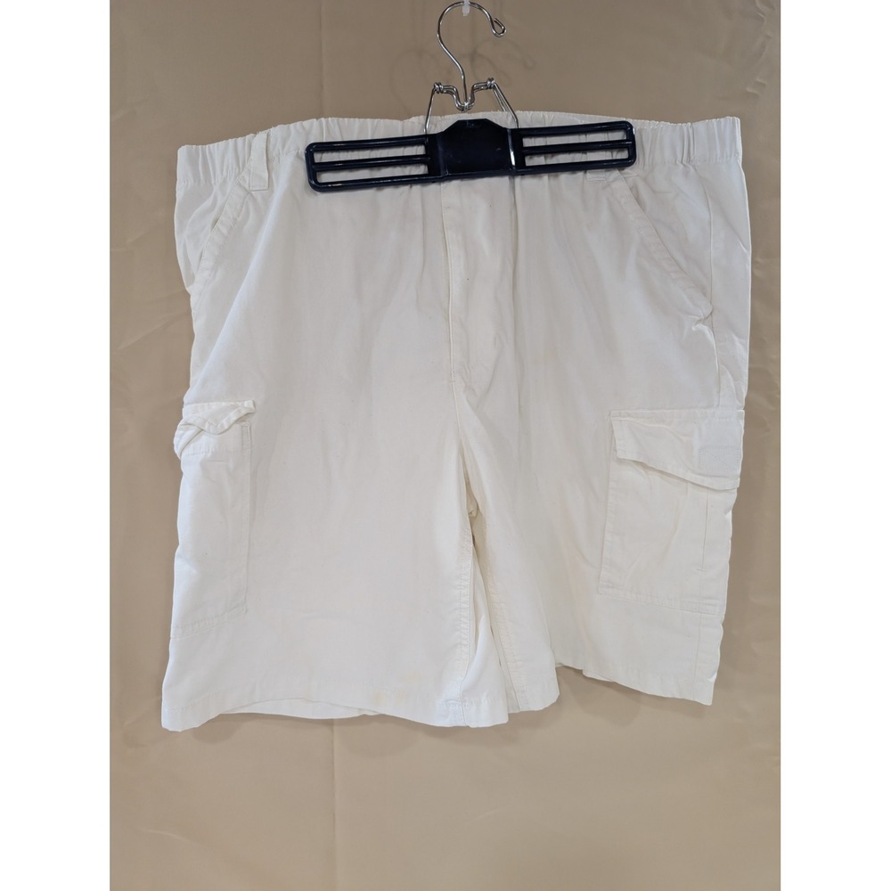 Mens Caribbean Joe Island Supply Co. XL White Cargo Shorts - Picture 2 of 5